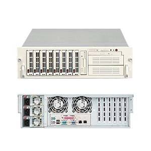 Alt View Standard 20. Super Micro - SuperServer Barebone System - 3U Rack-mountable - Intel 5000P Chipset - Socket J LGA-771.