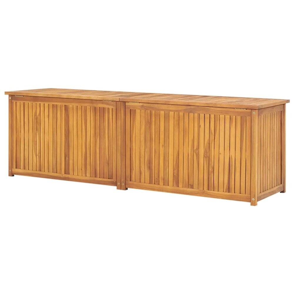 Back. vidaXL - Garden Box Solid Teak Wood - Brown.