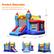 Product Dimensions:
1. Jumping Area: 63" x 61"
2. Ball-playing Area: 61" x 20.5"
3. 77"
4. 106"
5. 94.5"