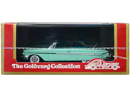 Goldvarg Collection - 1961 Chevrolet Impala Convertible Interior Limited Edition to 240 pieces Worldwide 1/43 Model Car - Light Green with Green