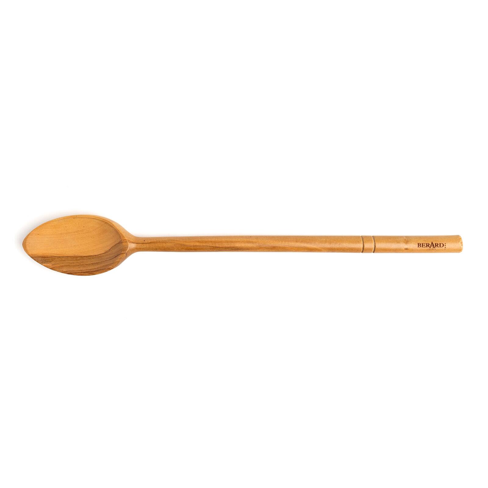 Alt View 4. Berard - Handcrafted Olive Wood 14 Inch Cooks Spoon - Brown.