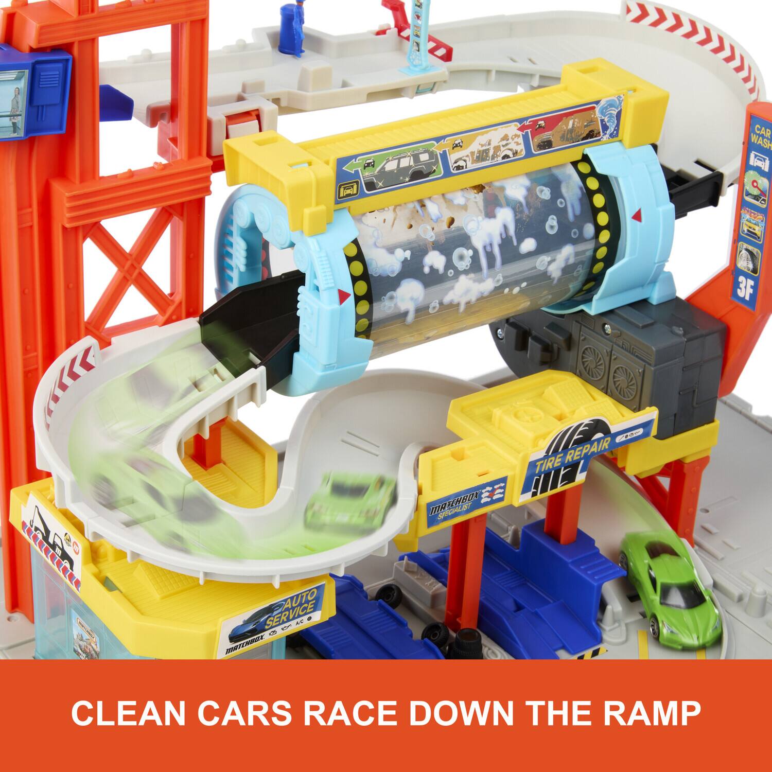 Ioal CAR WASH - C A - e0 R AUTO SERVICE C A - I 2TONES IO E TIRE REPAIR - 1139 SRCHAL - 3F CLEAN CARS RACE DOWN THE RAMP