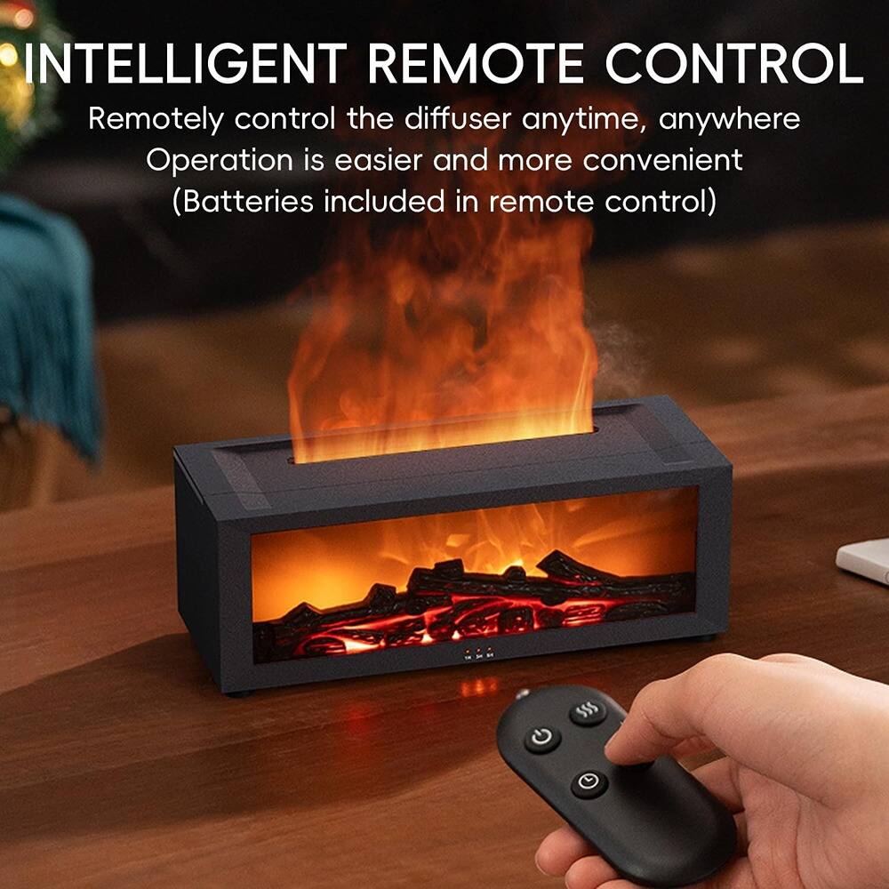 INTELLIGENT REMOTE CONTROL

Remotely control the diffuser anytime, anywhere  
Operation is easier and more convenient  
(Batteries included in remote control)