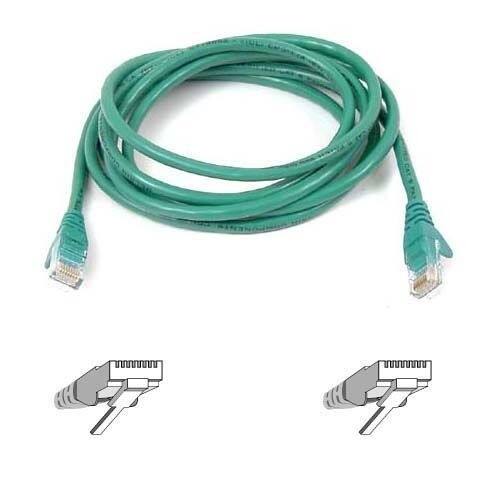 Front Standard. Belkin - FastCAT Cat5e Patch Cable - Green.