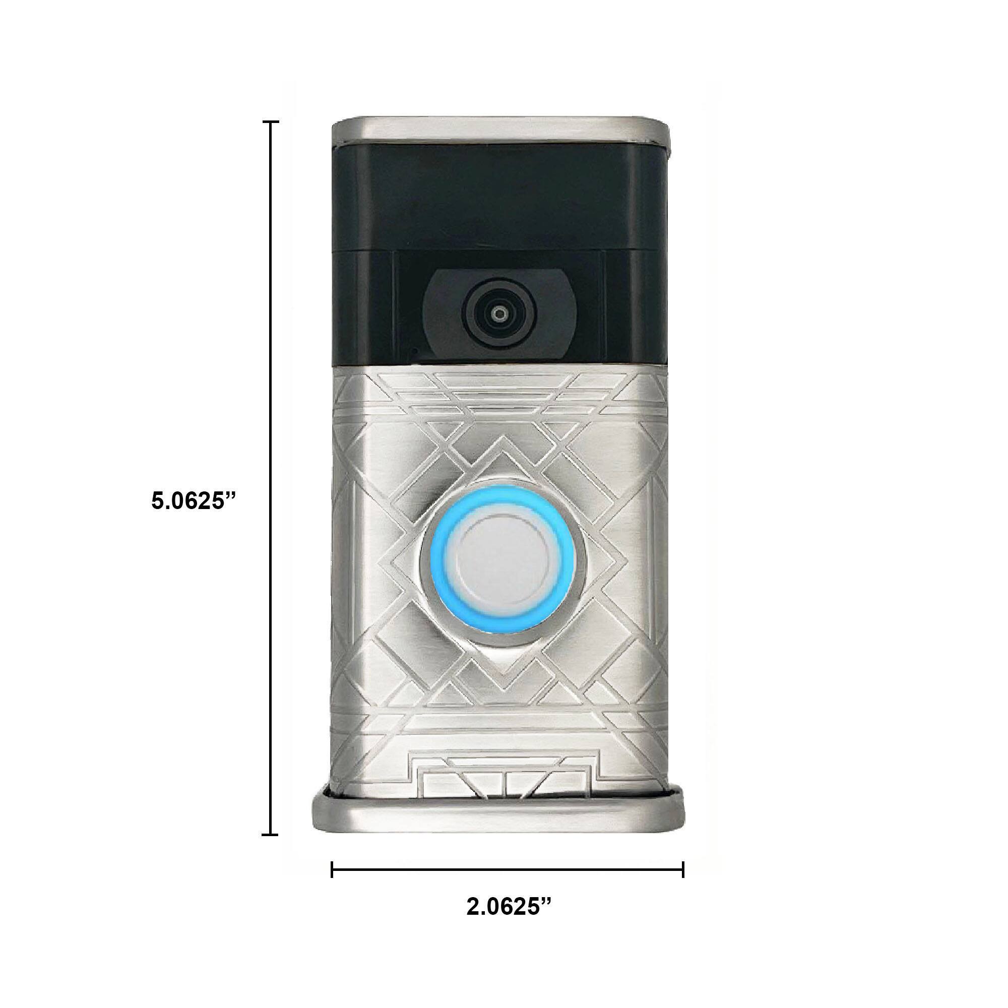 The dimensions of the device are 5.0625 inches in height and 2.0625 inches in width.