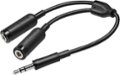 Front Zoom. Insignia™ - 3.5mm Stereo Splitter Cable - Black.