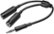Front Zoom. Insignia™ - 3.5mm Stereo Splitter Cable - Black.