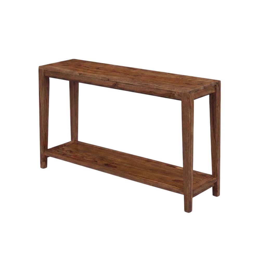 Front. Porter Designs - Fall River Solid Sheesham Wood Console Table - Natural.
