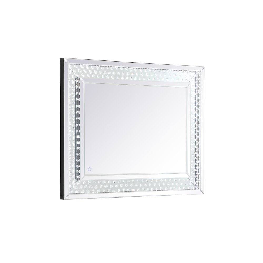 Alt View 3. Elegant Decor - Raiden 32 X 40 Inch Led Crystal Mirror - Clear.