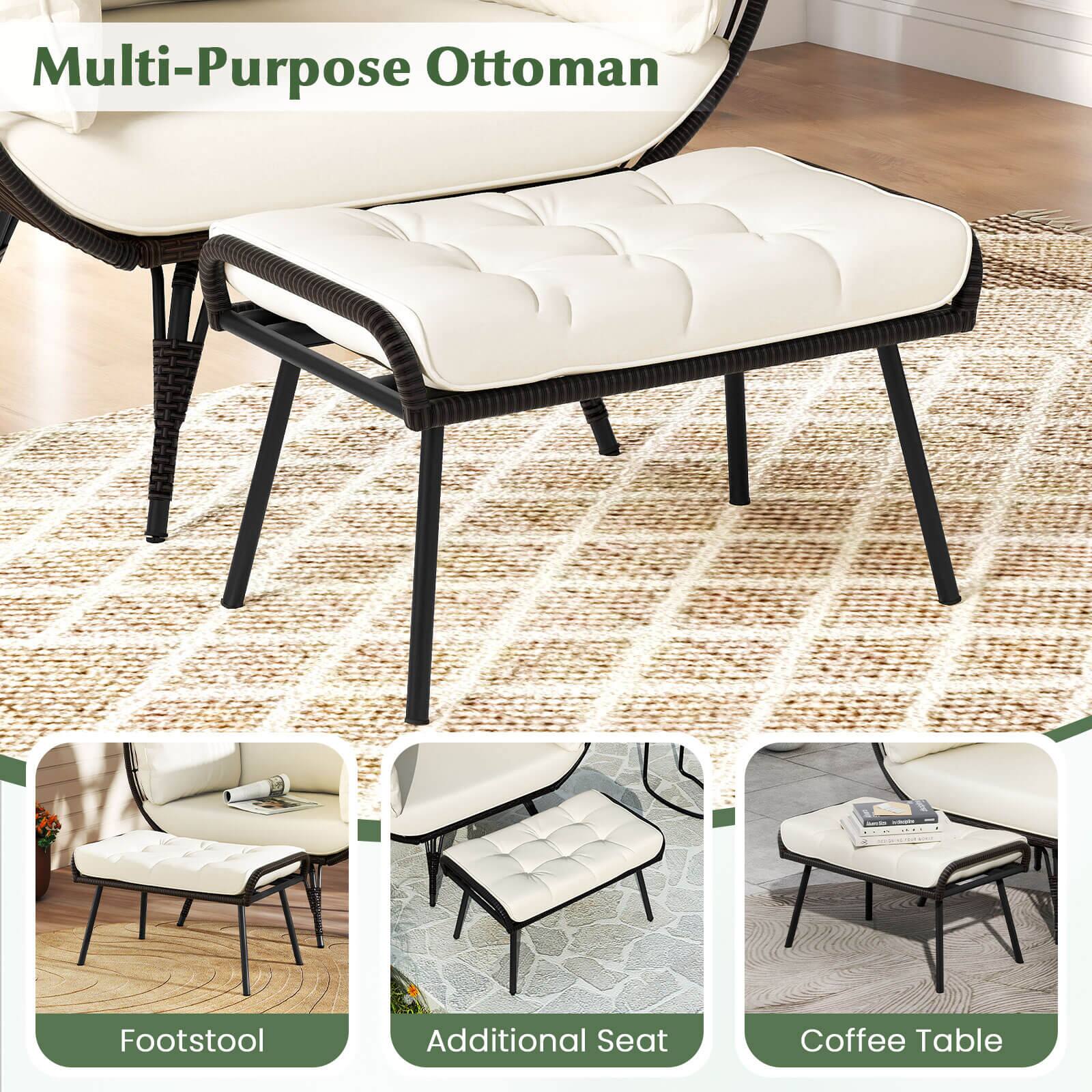 Multi-Purpose Ottoman

Footstool

Additional Seat

Coffee Table