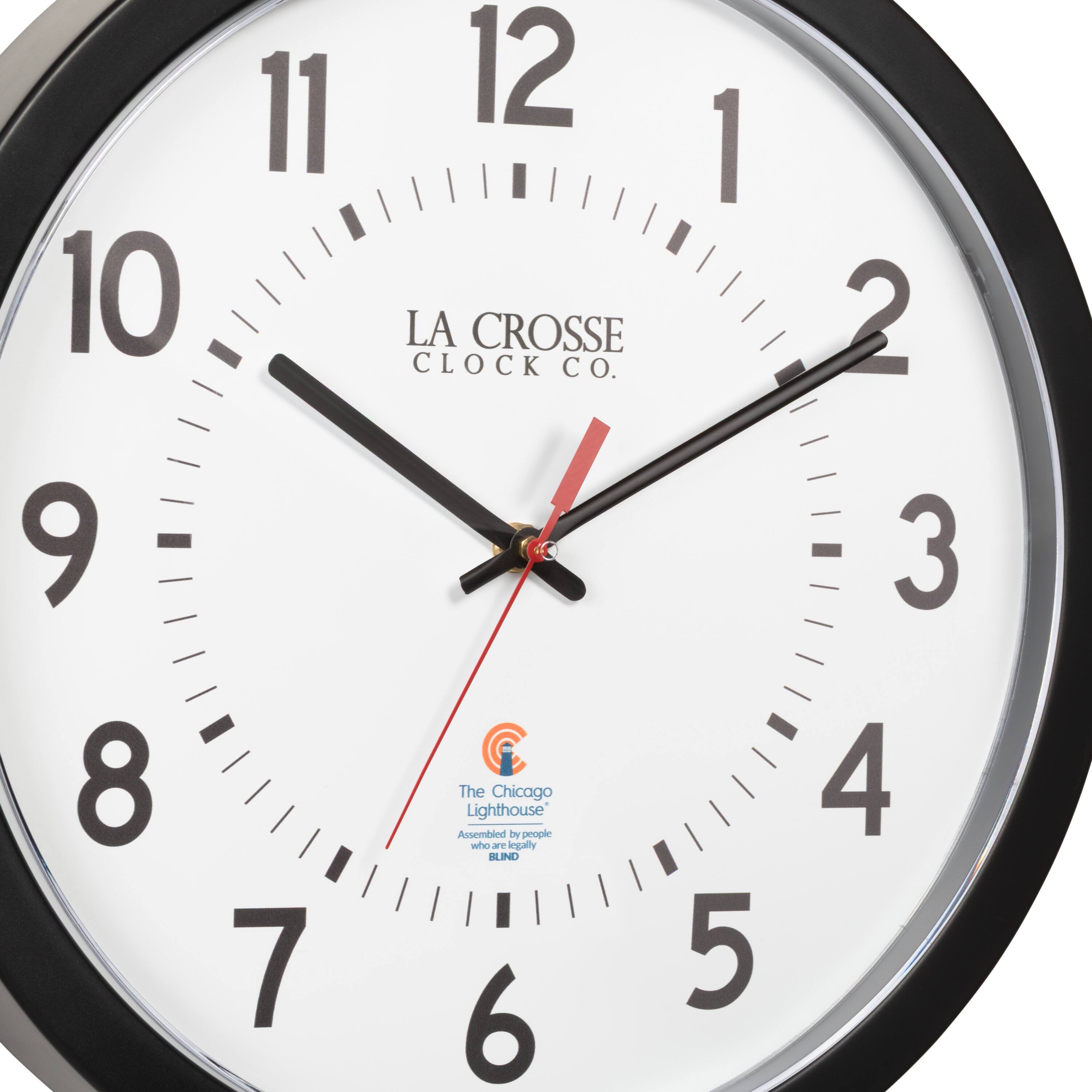 11 10 9 8 7 12 1 LA CROSSE CLOCK CO. The Chicago Lighthouse Assembled by people who are legally BLIND 5 6 2 3 4