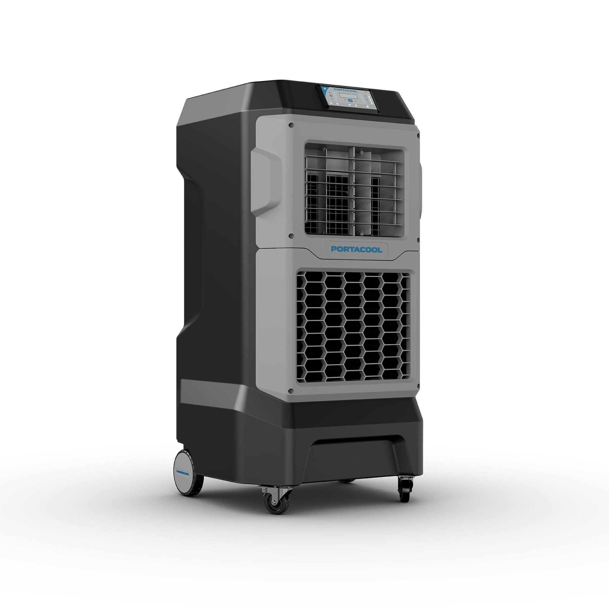 Left. Portacool - Apex 700 Wi-Fi Enabled Portable Evaporative Cooler - Black, Textured.