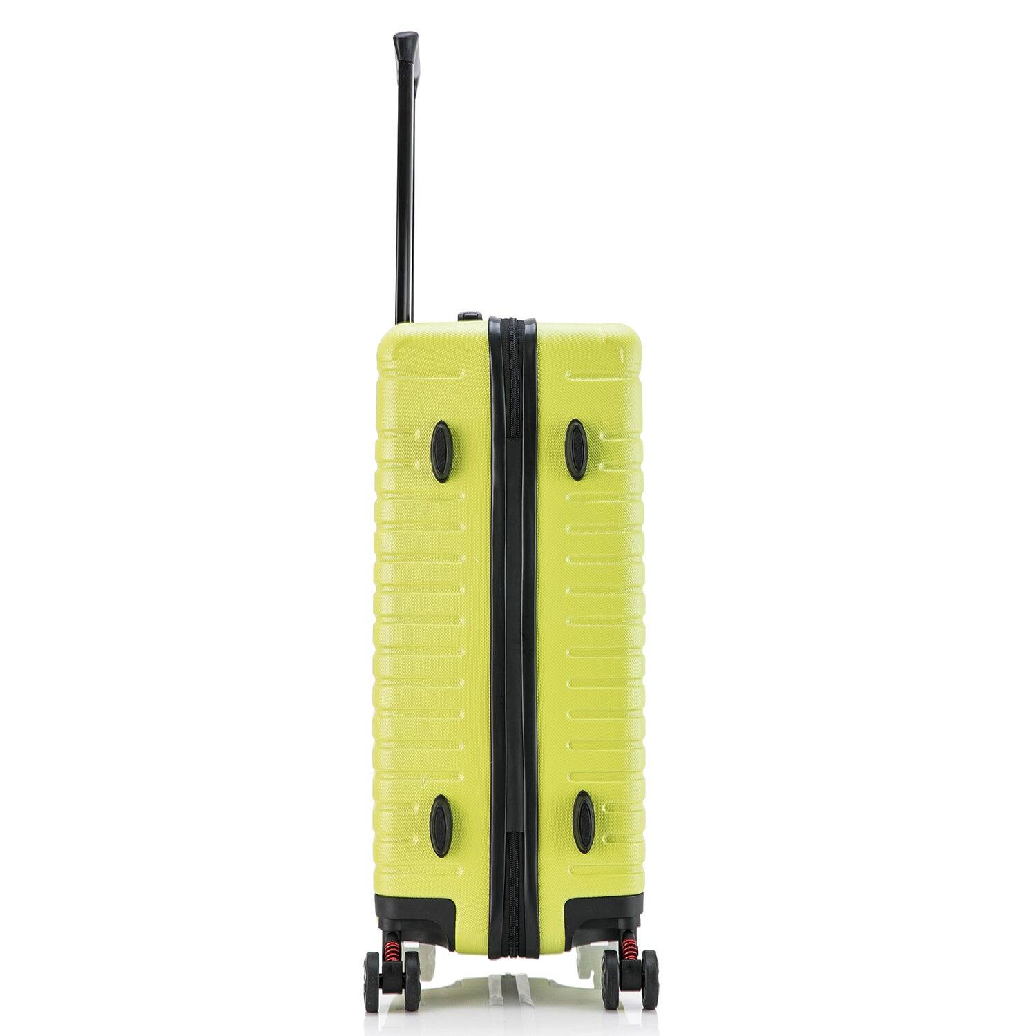 Alt View 3. InUSA - Deep lightweight hardside spinner luggage 24" - GREEN.