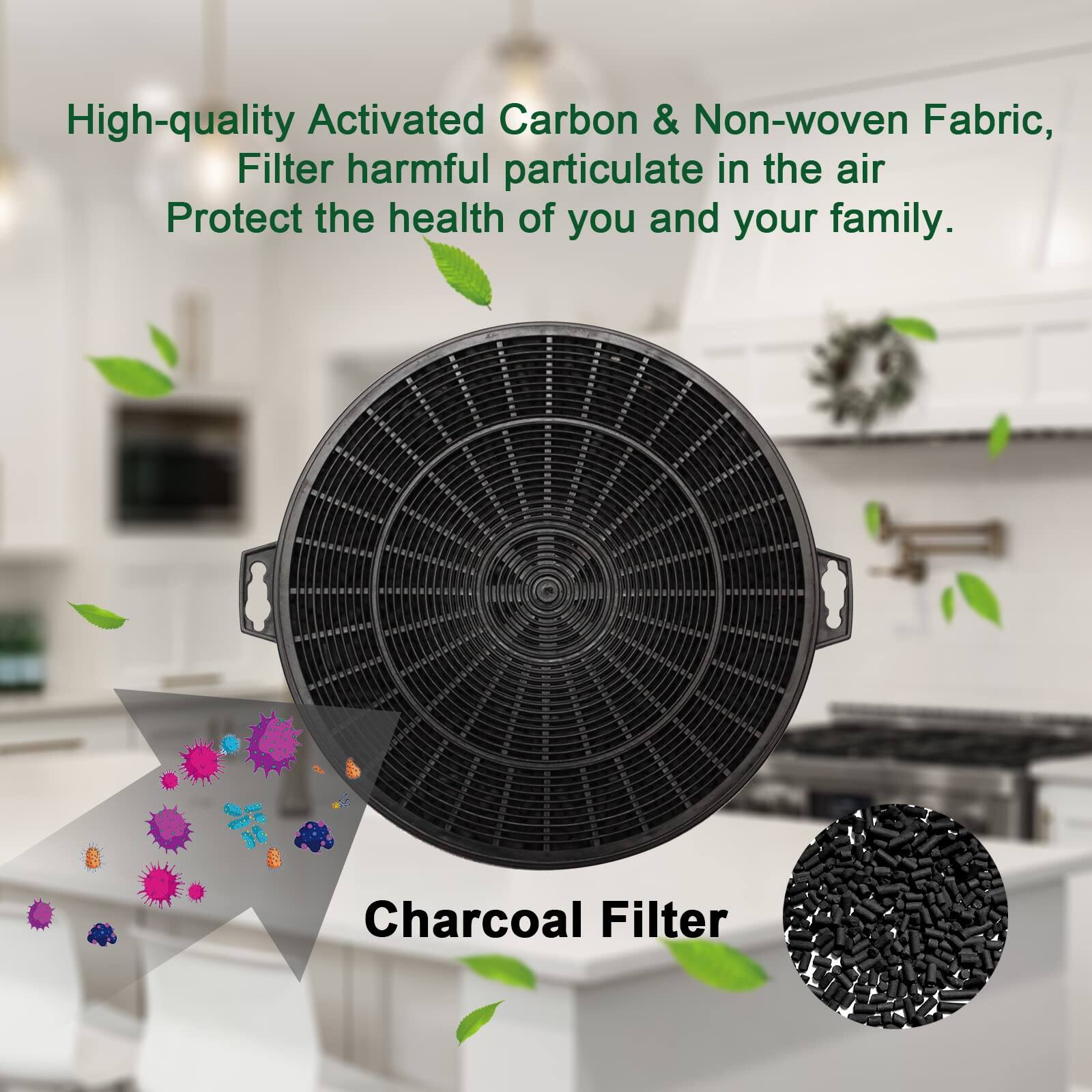 High-quality Activated Carbon & Non-woven Fabric, Filter harmful particulate in the air Protect the health of you and your family. Charcoal Filter