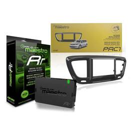 Maestro - KIT-PAC1 + ADS-MRR Radio Fits 2017-2021 Chrysler Pacifica & Voyager replacement bezel for Chrysler Pacifica - Black