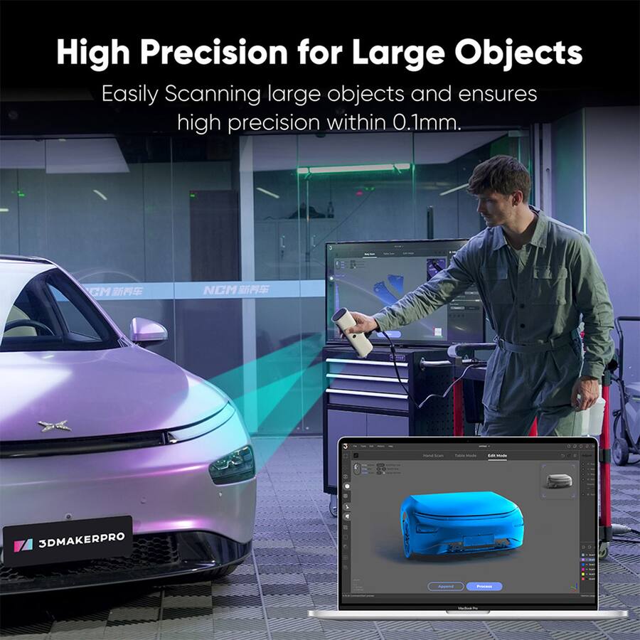 Tracker Scan 3DMakerpro Lynx 3D Scanner, 0.1mm Accuracy, Free 3D Scanning Software ...