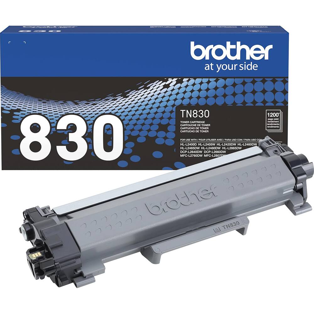brother at your side TN830 1200 - y TONER CARTRIDGE - DE TONER rendemiento CARTOUCHE renlianio CARTUCHO DE TONER CARTUCHO DE TONER 830 HL-L2400D DCP-L2640DW MFC-L2760DW HL-L2465OW FOR LAGE WITH HIL-L2405W POUR HL-L2480DW DCP-L2660OW MFC-L2807D UTIISER HL-L24200W AVEC HL-L2865DW PARA LS CON HL-L2460DW PARA uso