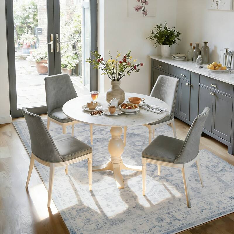 Back. RYHNUYNE - 5x7 Area Rugs Living Room Rug Washable Vintage Boho Rug No Slip Stain Resistant Soft Carpet Indoor Floor Floral Carpets - Painting.