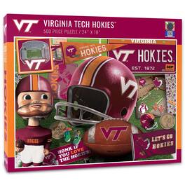 YouTheFan - Virginia Tech Hokies 500-Piece Retro Series Puzzle - Multicolor