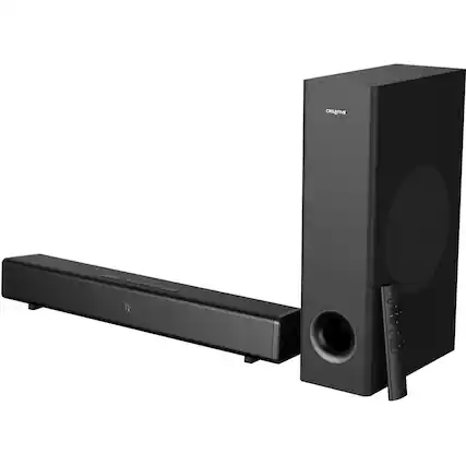 Front. Creative - Stage 360 2.1 Soundbar with Dolby Atmos 5.1.2 Experience - Black.