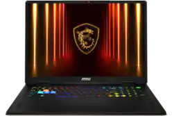 MSI - 18" Gaming Laptop 2560 x 1600 (QHD+) - AMD Ryzen 9 9955HX with 32GB Memory - GeForce RTX 5070 Ti - 2 TB SSD - Cosmo Gray, Gray - Front_Zoom