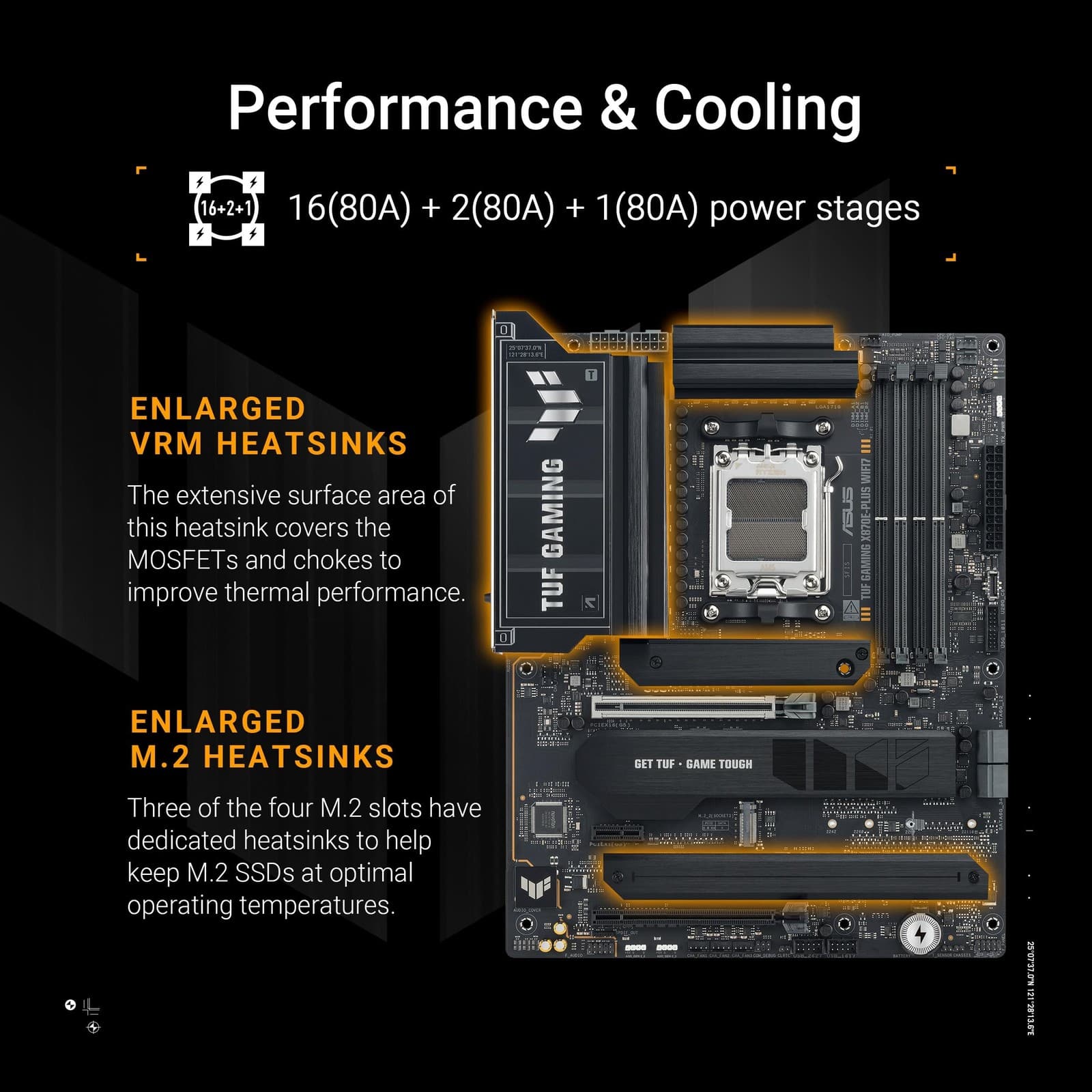 ASUS TUF X870E PLUS WiFi7 ATX Motherboard - Best Buy