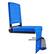 Alt View 5. VEVOR - Stadium Seat, Folding Bleacher Seat with Back Support & Thick Cushion, Padded Stadium Seats for Bleacher - Blue.