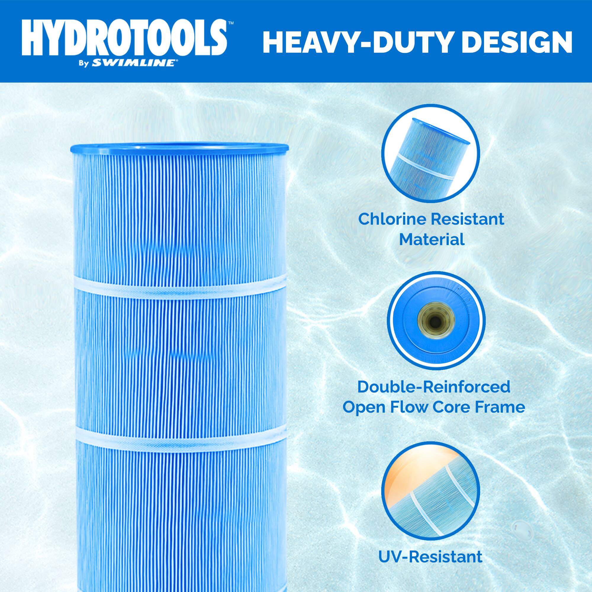 HYDROTOOLS  
By SWIMLINE  

HEAVY-DUTY DESIGN  

- Chlorine Resistant Material  
- Double-Reinforced Open Flow Core Frame  
- UV-Resistant