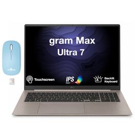 LG - Upgraded - gram Max Laptop 17.0 WQXGA Display (Ultra 7 355, 16GB, 1TB SSD, Win 11 Pro) w/Dockztorm Wireless Mouse - Matte Bronze