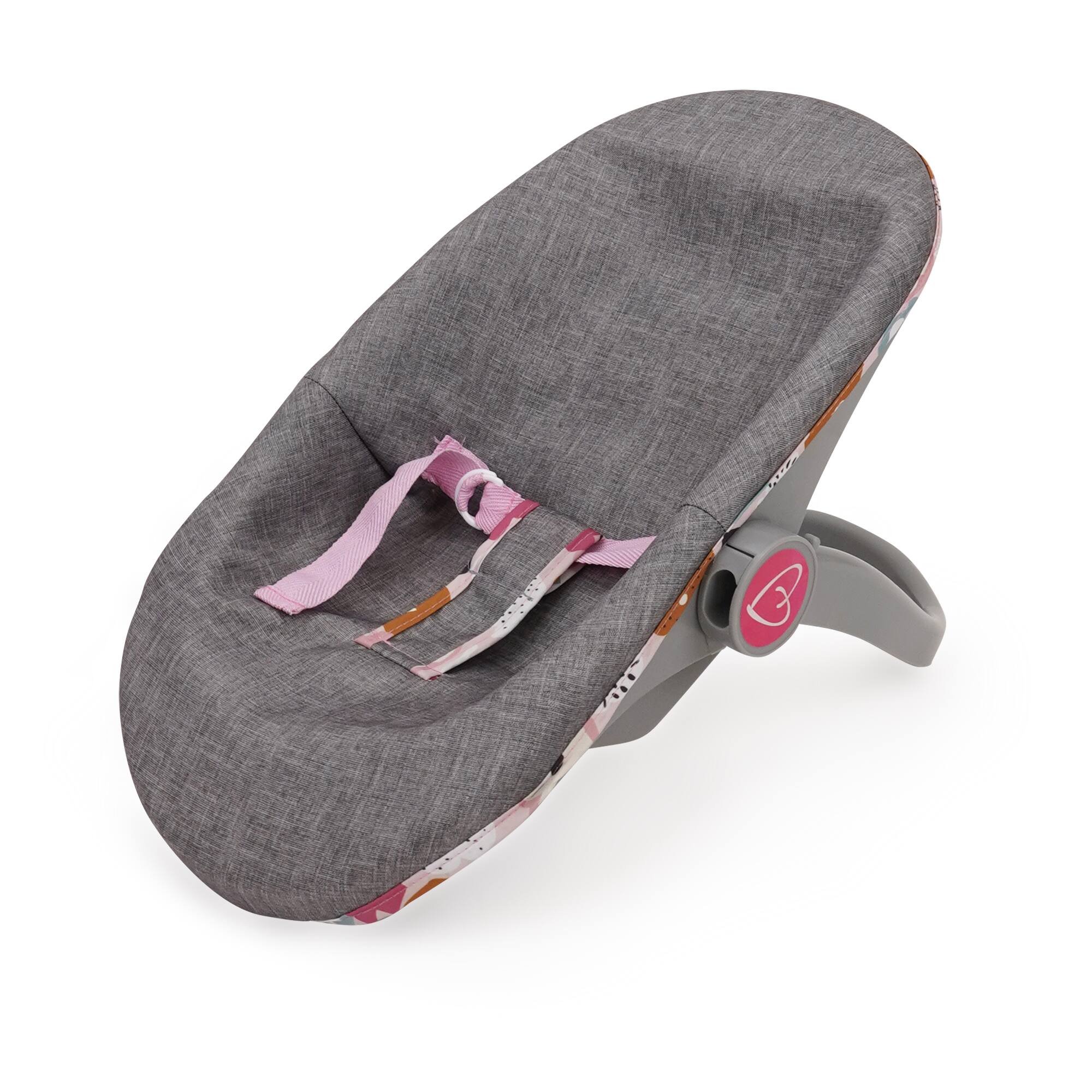 Back. 509 Crew - 509 Crew - Melange Flora - 3-In-1 Doll Car Seat -For Dolls Up To 18",3+.