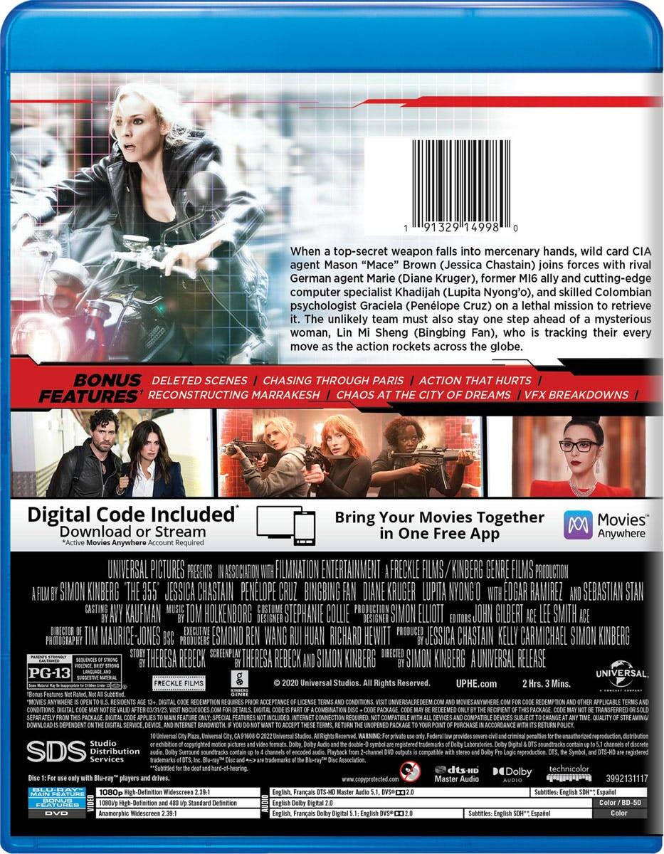 Back. The 355 (with DVD) [Blu-ray].