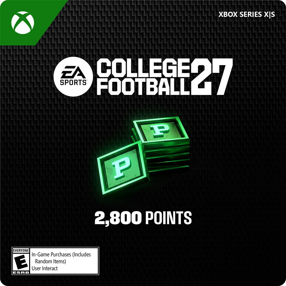 Electronic Arts - COLLEGE FOOTBALL 27 - 2800 CUT POINTS [Digital] price history on PriceWatchPro