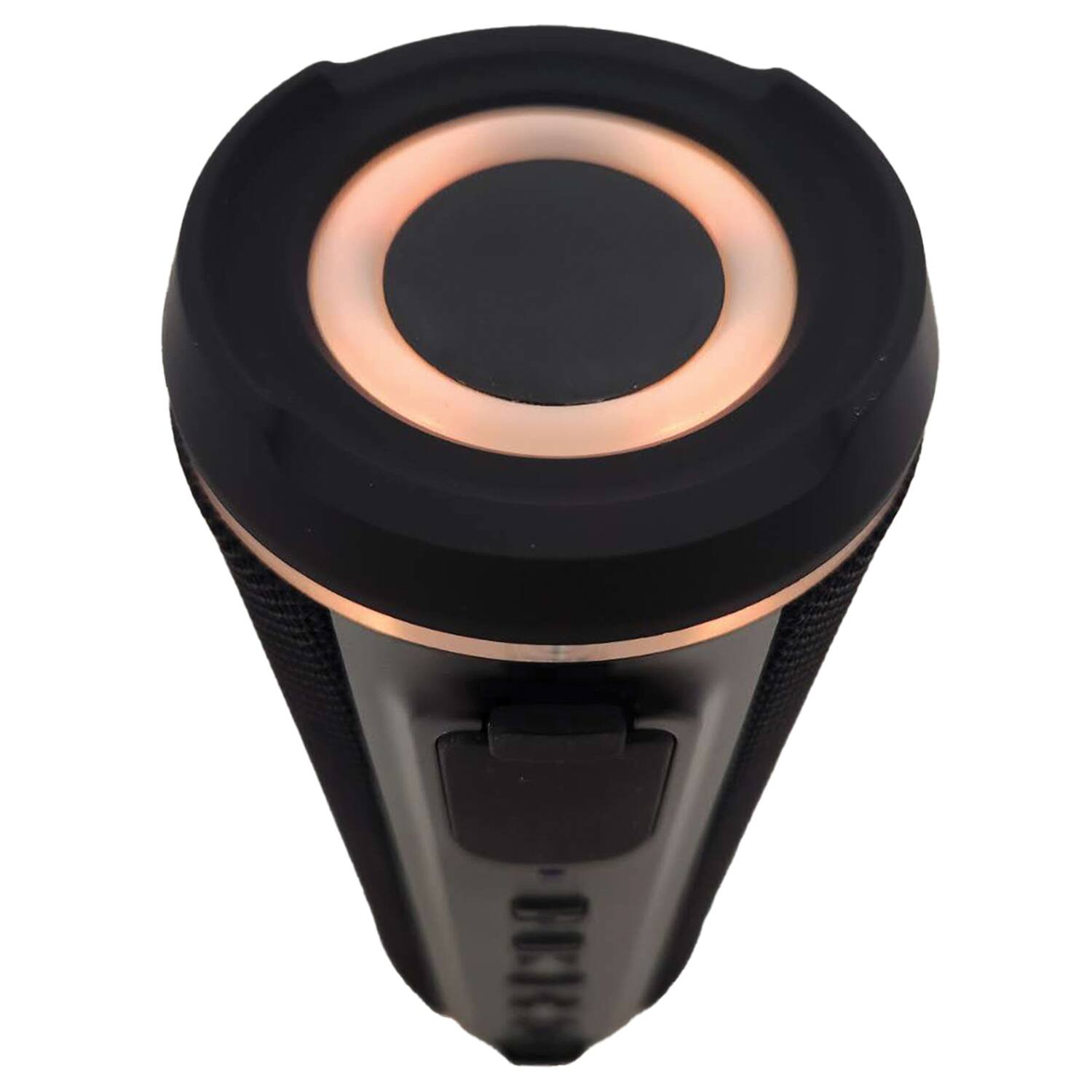 Angle. Proscan - Elite Portable Light-up Waterproof Bluetooth Speaker with 360° Sound, FM Radio, PESP1708 - Black.