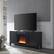 Alt View 1. Unbranded - Chabot Crystal Fireplace TV Stand for Most TVs up to 65" - Black Grain.
