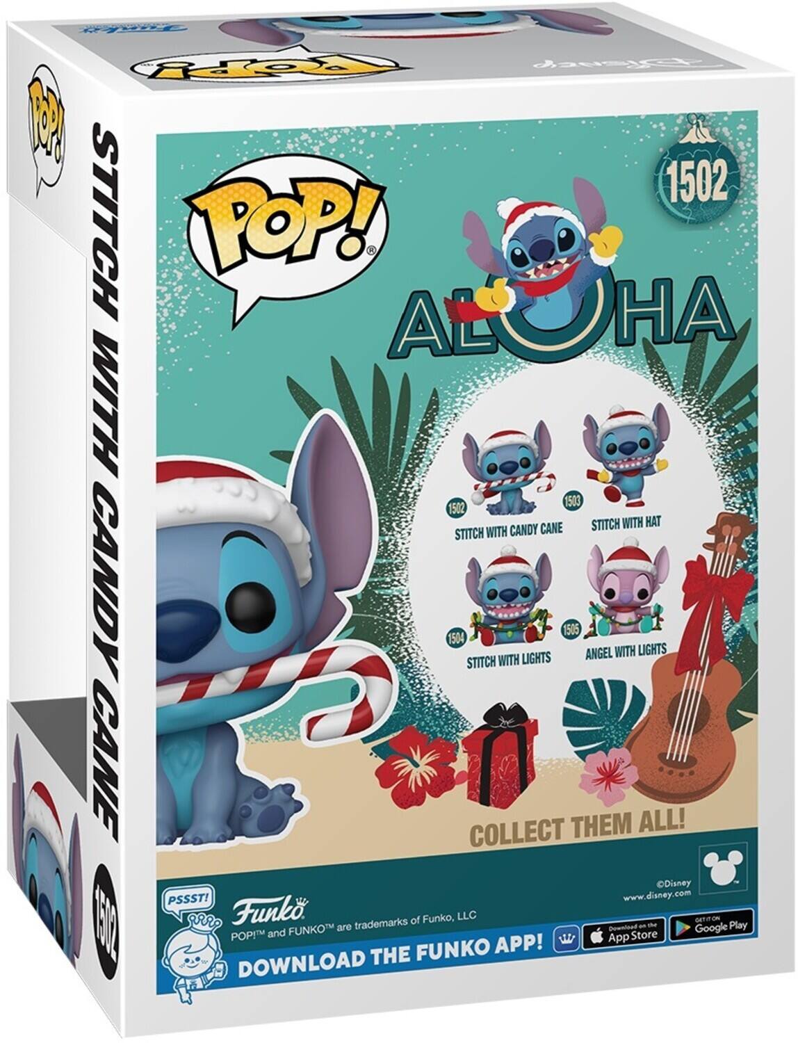 Alt View 2. Funko - FUNKO POP! Disney: Stitch Holiday - Stitch with CC   - Collectibles - Multicolor.
