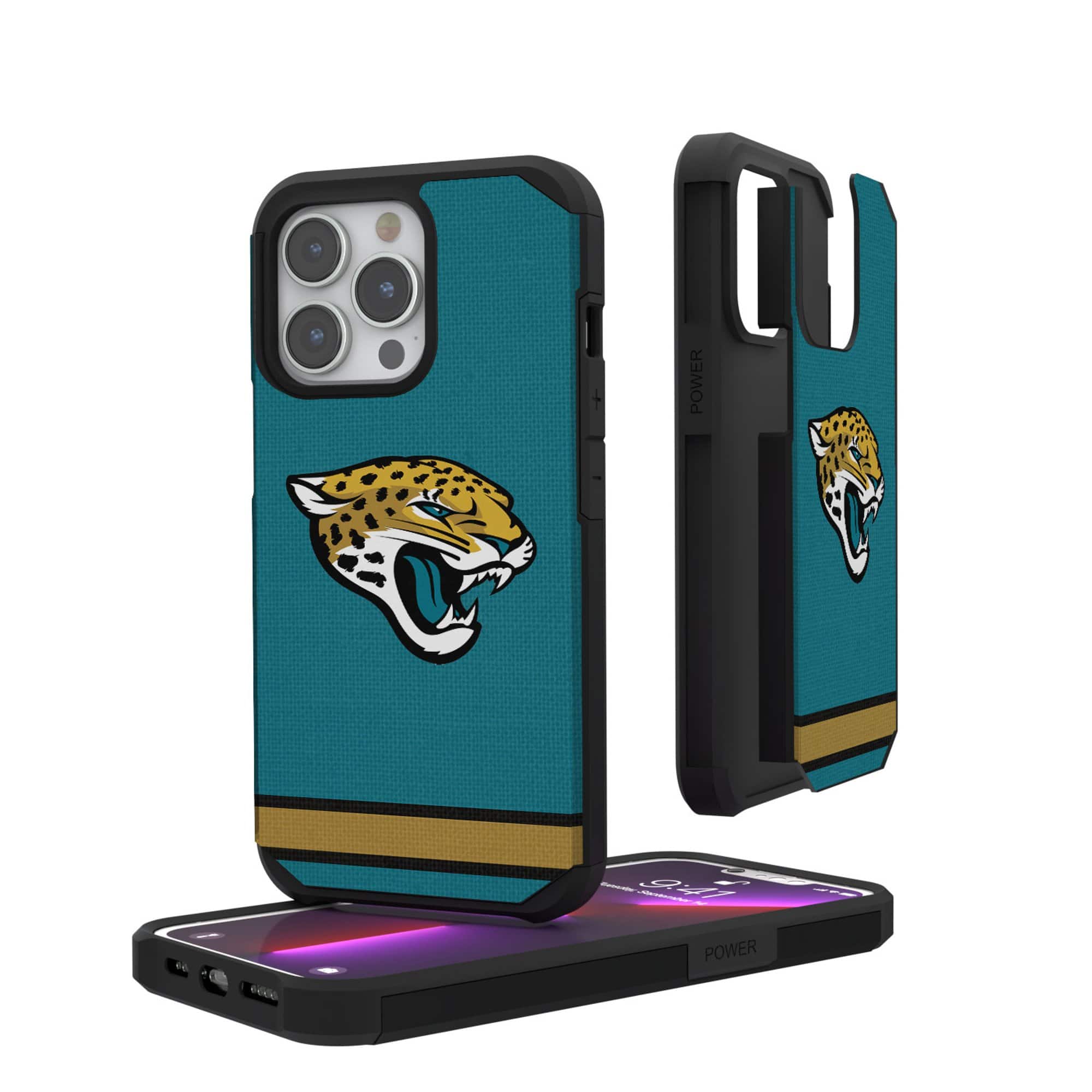 Keyscaper - NFL - Jacksonville Jaguars - iPhone Rugged Stripe Design Case - 12 mini/13 mini - Multicolor price history on PriceWatchPro