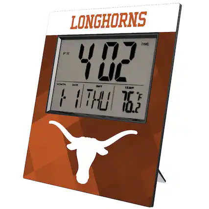 LONGHORNS
TIME 4:02 PM
MONTH 1 DATE 1 DAY THU TEMP 76°F
HUMIDITY 10.2