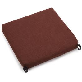 Blazing Needles - 20-inch by 19-inch Spun Polyester Chair Cushion - Cocoa