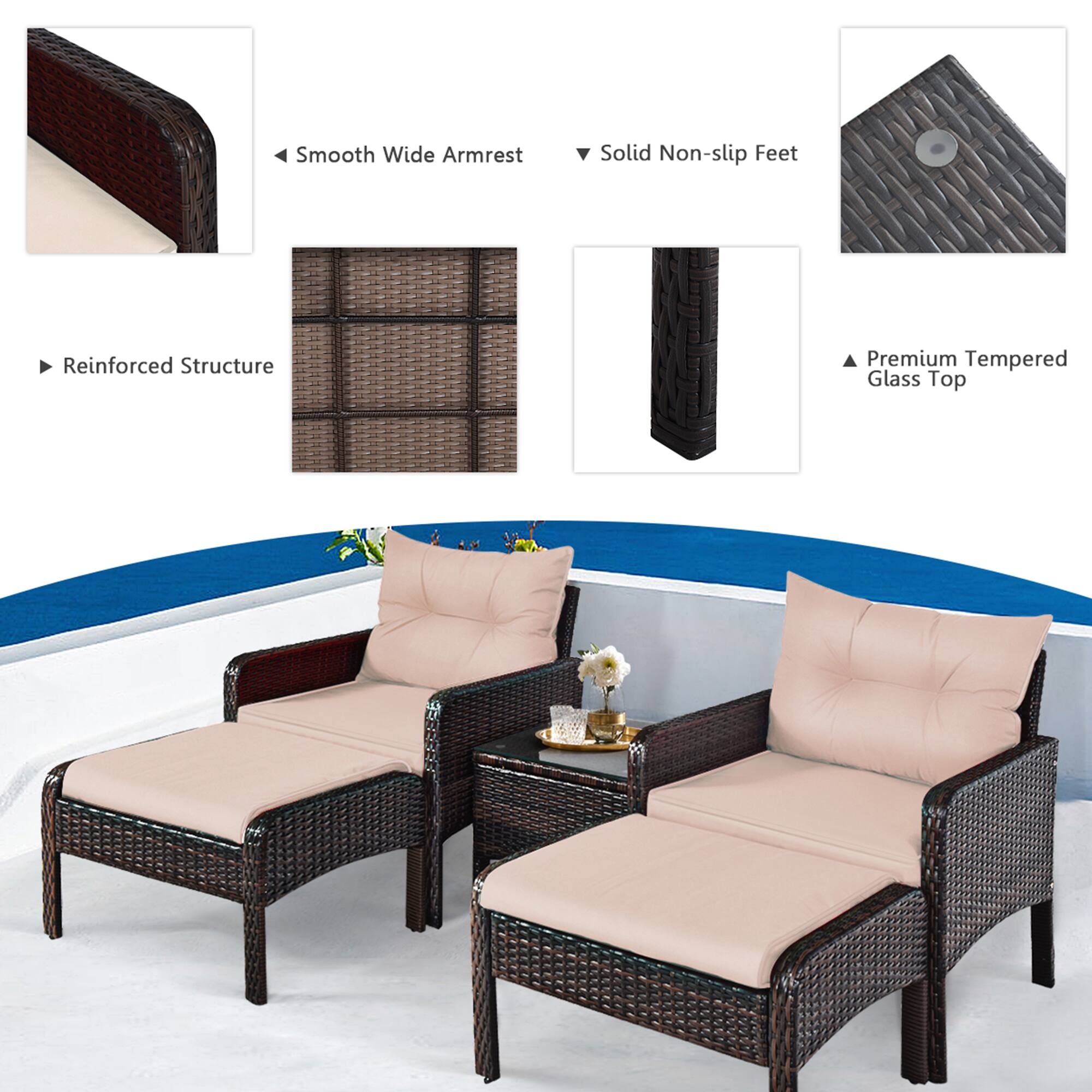 Smooth Wide Armrest, Solid Non-slip Feet, Reinforced Structure, Premium Tempered Glass Top
