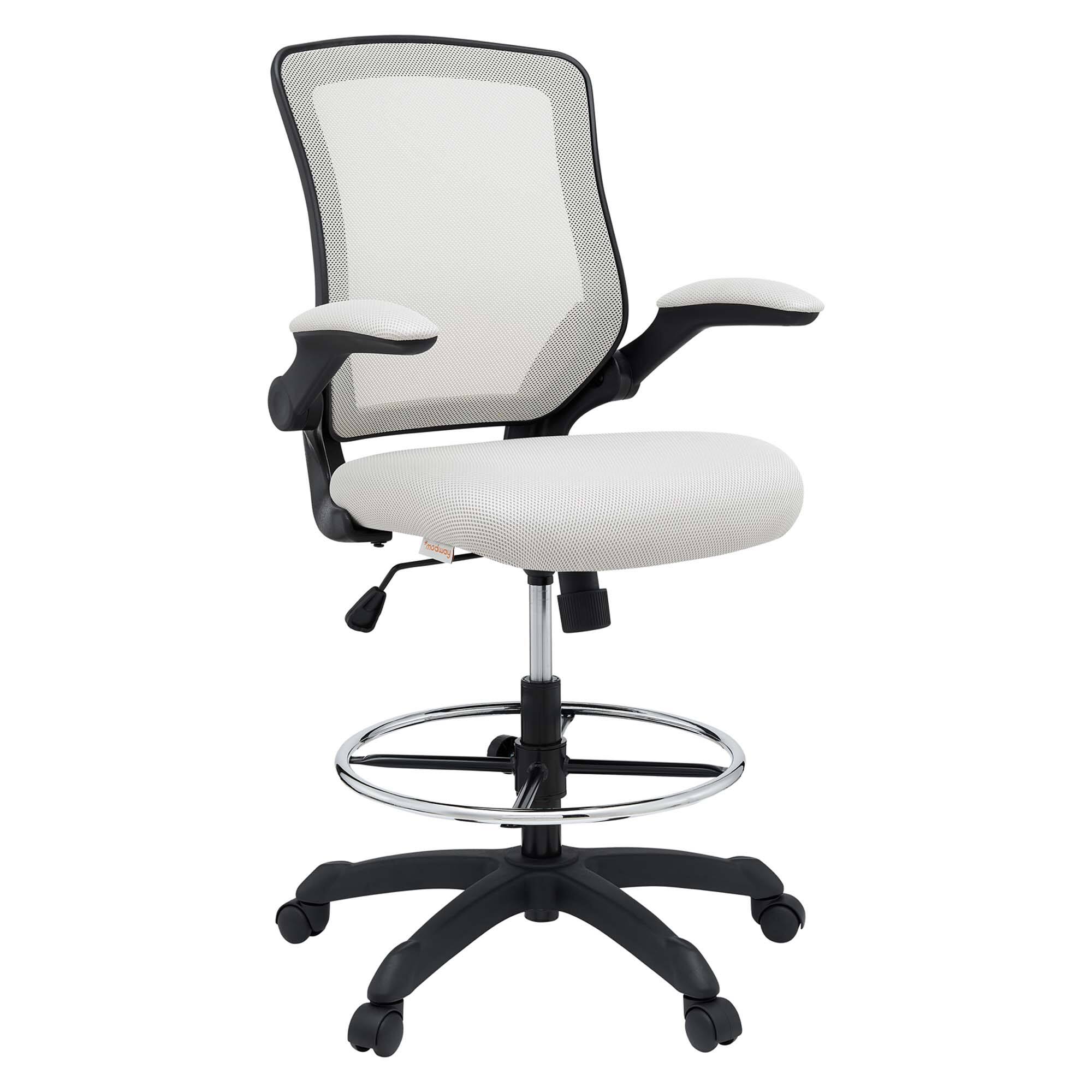 Angle. Modway - Veer Drafting Chair by Modway - Gray.