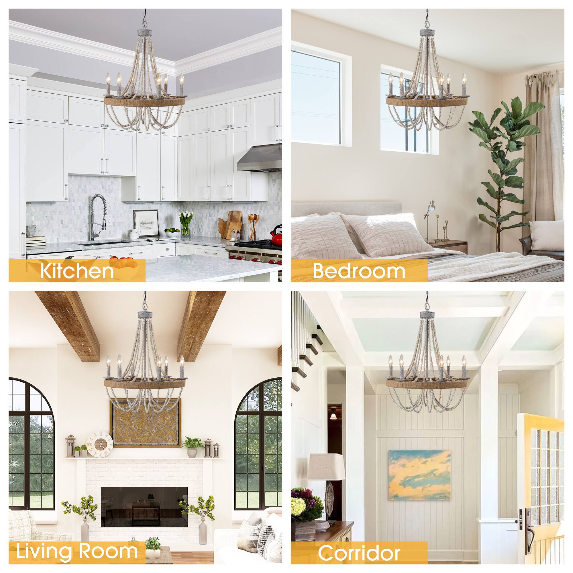 Kitchen  
Bedroom  
Living Room  
Corridor