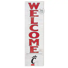 Jardine - Cincinnati Bearcats 10'' x 35'' Indoor/Outdoor Welcome Sign - White