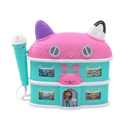 eKids - Gabbys Dollhouse Karaoke Boombox with Microphone for Kids - Multicolor