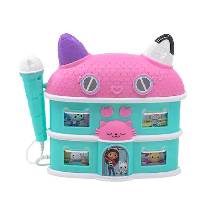 Front. eKids - eKids Gabbys Dollhouse Karaoke Boombox with Microphone for Kids - Multicolor.