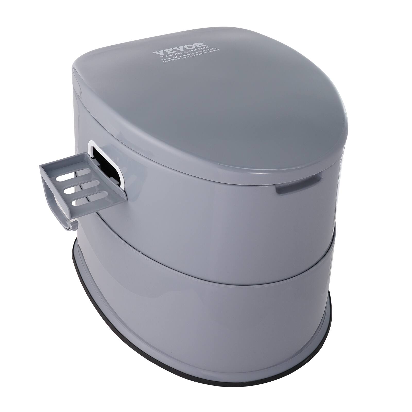 Alt View 5. VEVOR - Portable Toilet for Camping, Porta Potty with 1.3 Gal Detachable Inner Bucket & Removable Paper Holder - Grey.