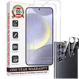 Entronix - Galaxy S23 Ultra 4-Piece Clear Screen and Camera Lens Protector Set - Transparent