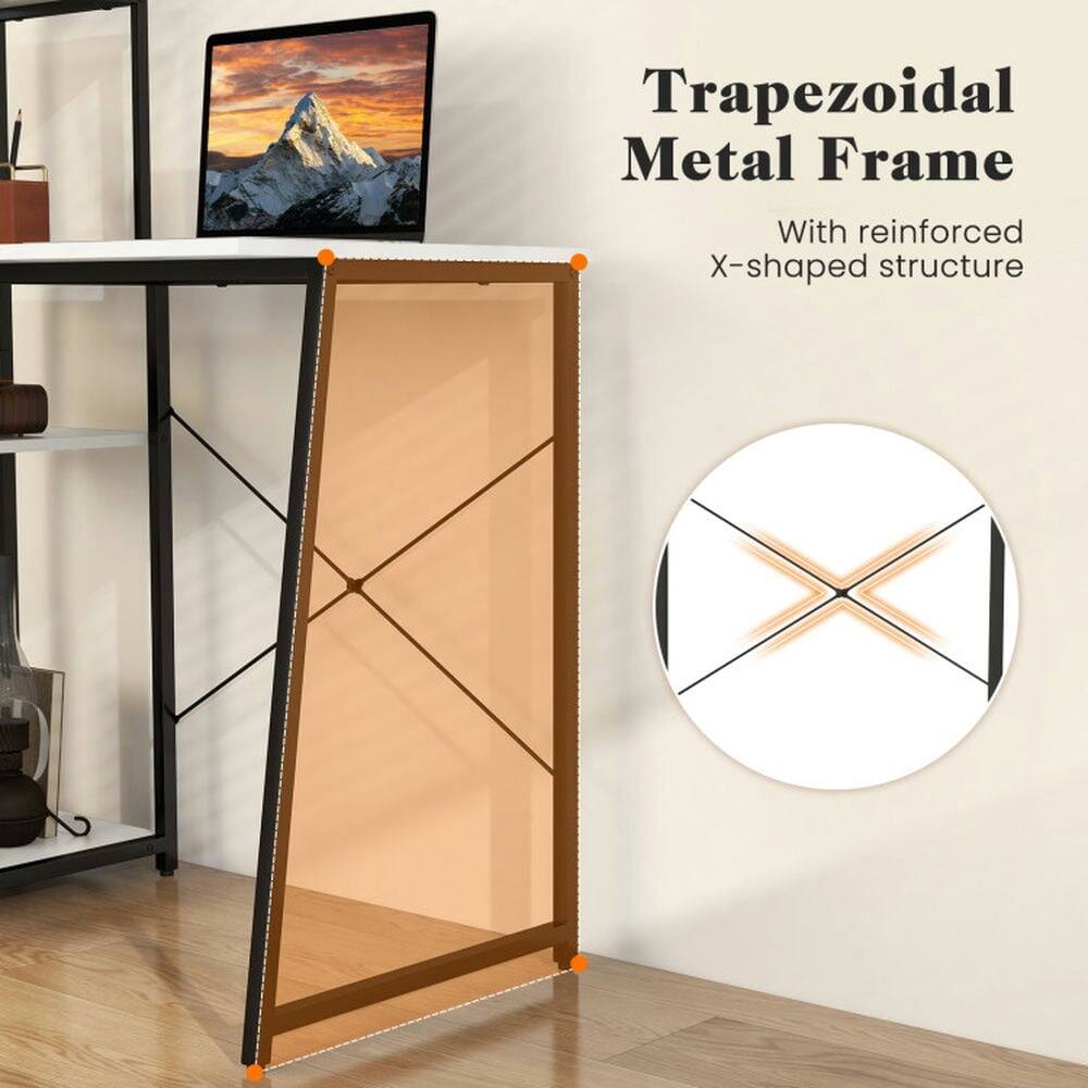 Trapezoidal Metal Frame  
With reinforced X-shaped structure