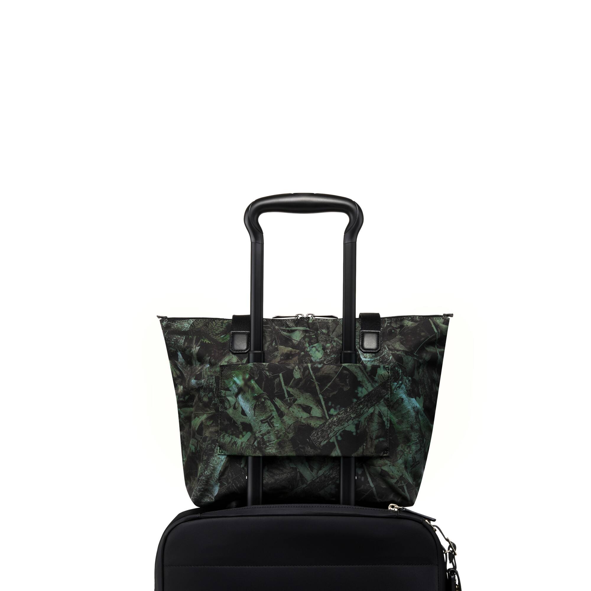 Left. TUMI - Voyageur Just In Case Small Tote - Forest Camo.