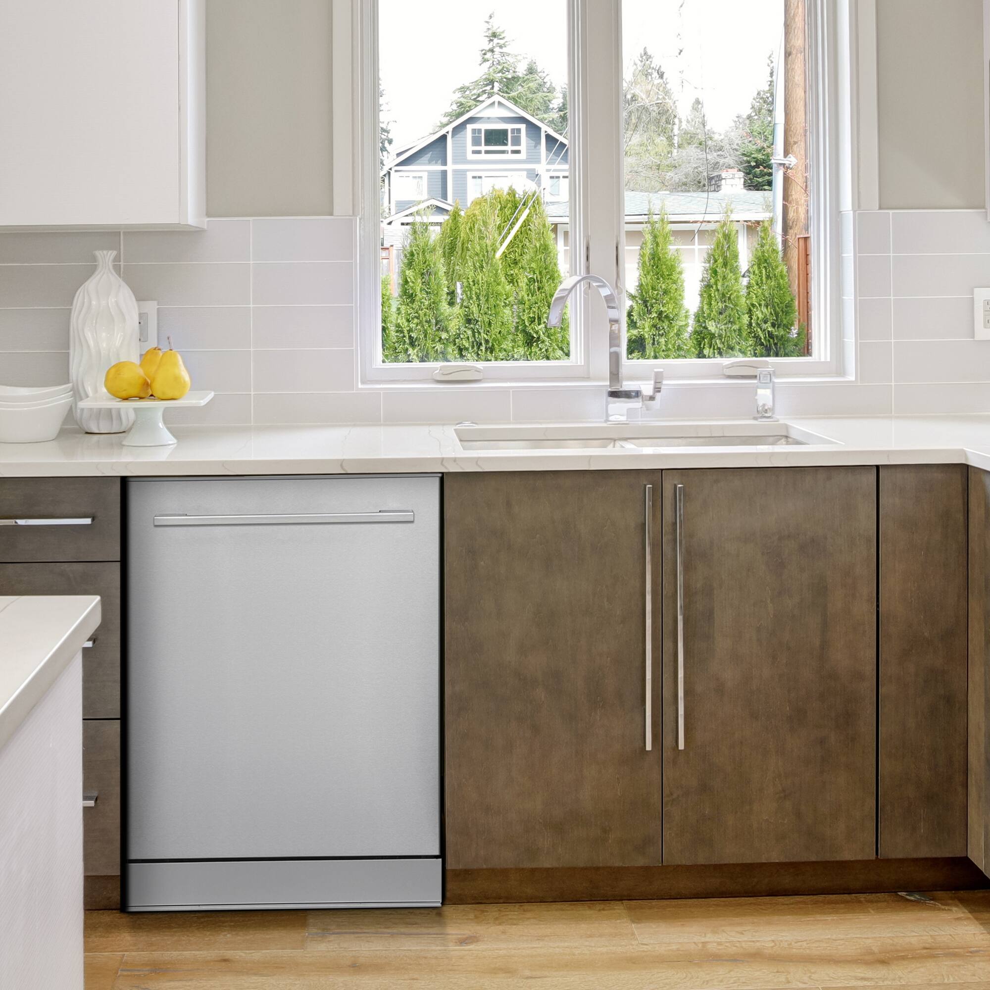 Alt View 6. Magic Chef - 24 in. Top Control Built-in Tall Stainless Steel Tub Dishwasher in Stainless - Stainless Steel.