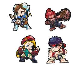 Street Fighter Characters 4-Piece Enamel Pin Set | Toynk Exclusive - Yellow
